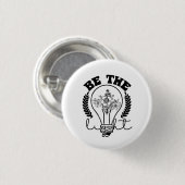 Badge Rond 2,50 Cm Matthieu 5:14 Soyez La Lumière Bible Chrétienne Ve (Devant & derrière)