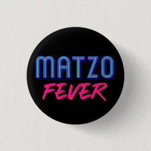 Badge Rond 2,50 Cm Matzo Fever Blue Rose les années 70 Disco Slogan J