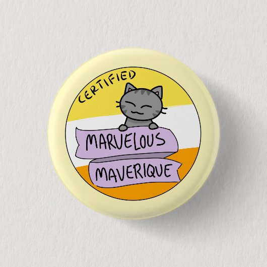 Badge Rond 2,50 Cm Maverique merveilleux (Devant)
