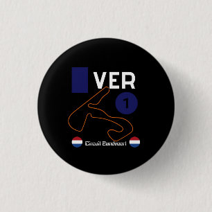 Badge Rond 2,50 Cm Max Verstappen, Circuit Zandvoort, formule 1