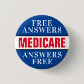 Badge Rond 2,50 Cm Me questionner sur Medicare (Devant)