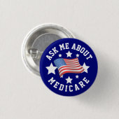 Badge Rond 2,50 Cm Me questionner sur Medicare (Devant & derrière)
