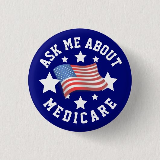 Badge Rond 2,50 Cm Me questionner sur Medicare (Devant)