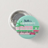 Badge Rond 2,50 Cm Me rencontrer à Miami Bachelorette (Devant & derrière)
