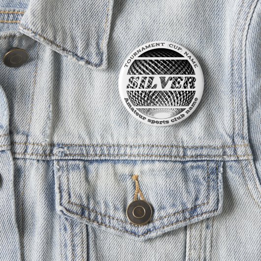 Badge Rond 2,50 Cm Médaille d'argent, 2ème gagnant