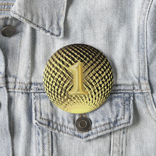 Badge Rond 2,50 Cm Médaille d'or, 1ère place