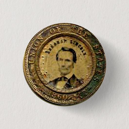 Badge Rond 2,50 Cm Médaille Lincoln - Bouton (Devant)
