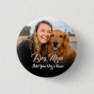 Badge Rond 2,50 Cm Médaille photo personnalisée pour maman de chien