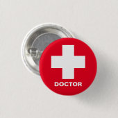 Badge Rond 2,50 Cm Médecin & secourisme, Ambulance, Médecine (Devant & derrière)
