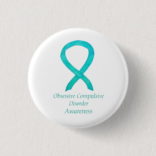 Badge Rond 2,50 Cm Médecine Obsessionnelle-Compulsive Sensibilisation (Devant)