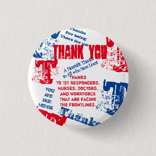 BADGE ROND 2,50 CM MÉDECINS, INFIRMIERS ET PREMIERS INTERVENANTS DU M