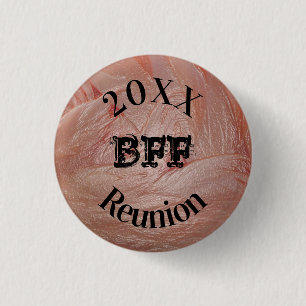 Badge Rond 2,50 Cm Meilleur Ami Reunion Girly Pastel Pink Girl Event