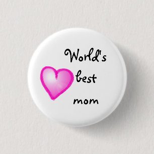 Badge Rond 2,50 Cm Meilleur bouton du monde