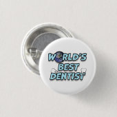 Badge Rond 2,50 Cm Meilleur dentiste du monde (Devant & derrière)