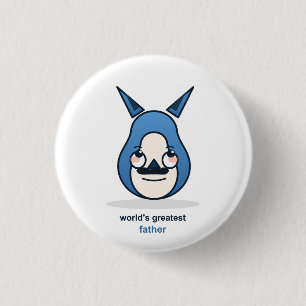 Badge Rond 2,50 Cm Meilleur Papa Renard du Monde
