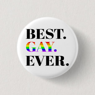 Badge Rond 2,50 Cm Meilleure Gay Ever MLM Pride