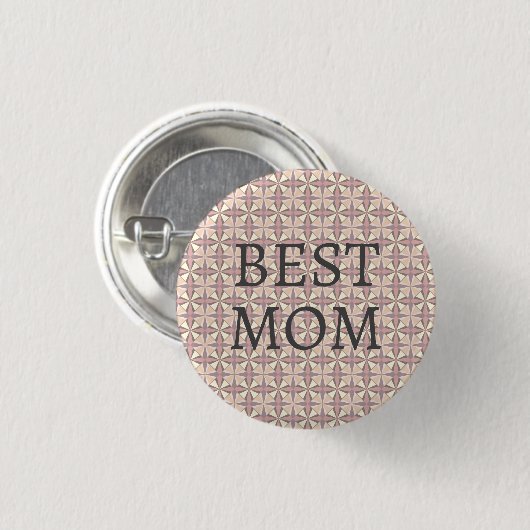 Badge Rond 2,50 Cm Meilleure maman (Devant & derrière)