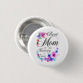 Badge Rond 2,50 Cm Meilleure maman dans l'histoire d'Ever (Devant & derrière)