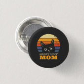 Badge Rond 2,50 Cm Meilleure maman de chat (Devant & derrière)