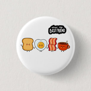 Badge Rond 2,50 Cm Meilleures amies pour toujours, Amitié gourmande