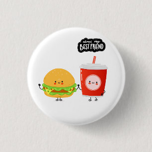 Badge Rond 2,50 Cm Meilleurs amis drôles