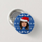 BADGE ROND 2,50 CM MELANIA TRUMP (Devant & derrière)
