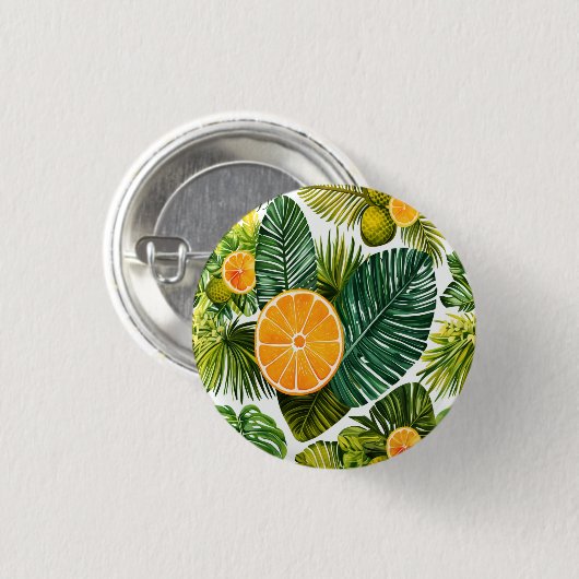 Badge Rond 2,50 Cm Mélodie d'oranges (Devant & derrière)