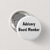 Badge Rond 2,50 Cm Membre de comité consultatif (Devant & derrière)