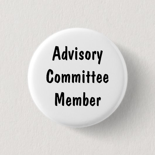 Badge Rond 2,50 Cm Membre du Comité consultatif (Devant)