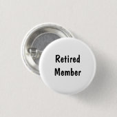 Badge Rond 2,50 Cm Membre retraité (Devant & derrière)