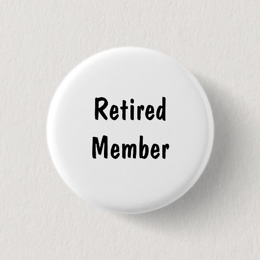 Badge Rond 2,50 Cm Membre retraité (Devant)