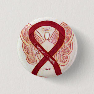 Badge Rond 2,50 Cm Meningococcie méningite Sensibilisation Broches à