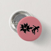 Badge Rond 2,50 Cm Menottes. (Devant & derrière)