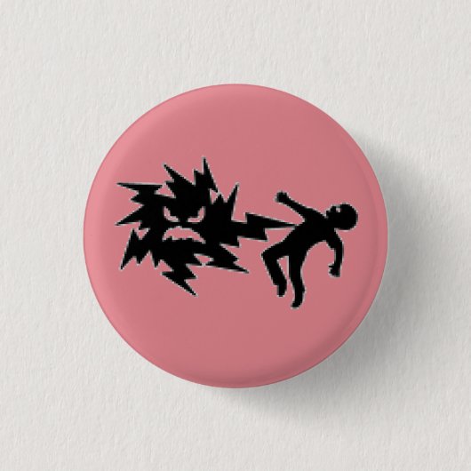 Badge Rond 2,50 Cm Menottes. (Devant)
