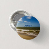 Badge Rond 2,50 Cm Mer et vagues (Devant & derrière)