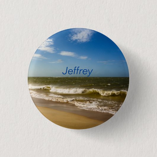 Badge Rond 2,50 Cm Mer et vagues (Devant)