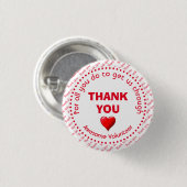 Badge Rond 2,50 Cm MERCI Awesome Volontaire Personnalisable (Devant & derrière)