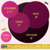 Badge Rond 2,50 Cm Merci, c'est le DHD Blue Black Slogan