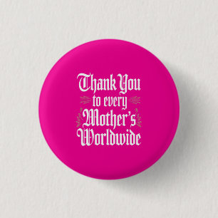 Badge Rond 2,50 Cm Merci, maman