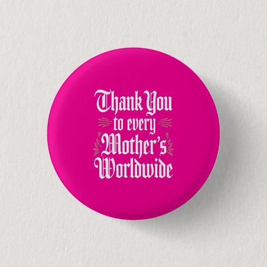 Badge Rond 2,50 Cm Merci, maman (Devant)