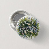 Badge Rond 2,50 Cm Merci, Maman (Devant & derrière)