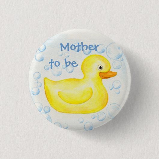 Badge Rond 2,50 Cm Mère à être : Goupille mignonne en caoutchouc de (Devant)