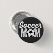 Badge Rond 2,50 Cm mère de football (Devant & derrière)