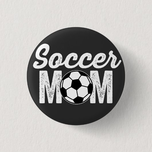 Badge Rond 2,50 Cm mère de football (Devant)