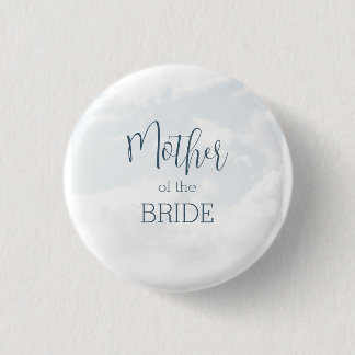 Badge Rond 2,50 Cm Mère de la mariée sur un nuage Bridal Shower