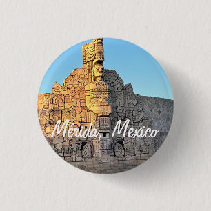Badge Rond 2,50 Cm Merida, Mexique - Bouton rond