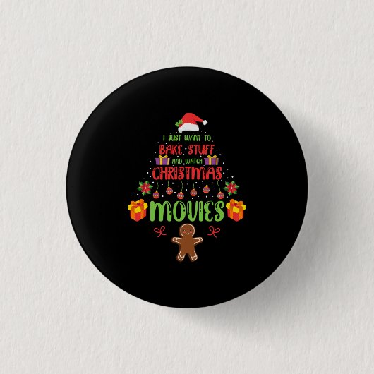 Badge Rond 2,50 Cm Merry Xmas I (Devant)
