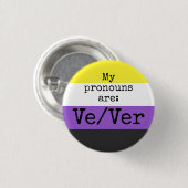 Badge Rond 2,50 Cm Mes pronostics sont : Ve/Ver - Indicateur non bina (Devant & derrière)