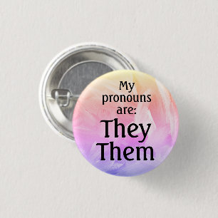 Badge Rond 2,50 Cm Mes pronouns sont : Ils