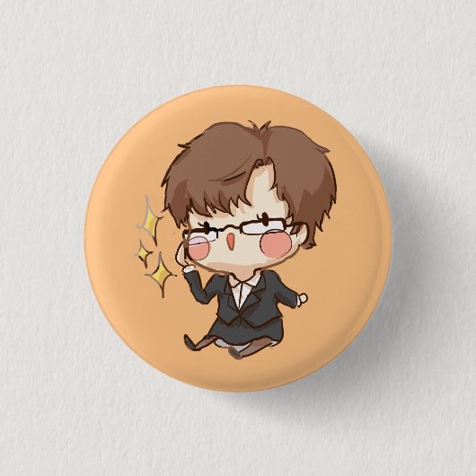 Badge Rond 2,50 Cm Messager mystique : Bouton scintillant de Jaehee (Devant)